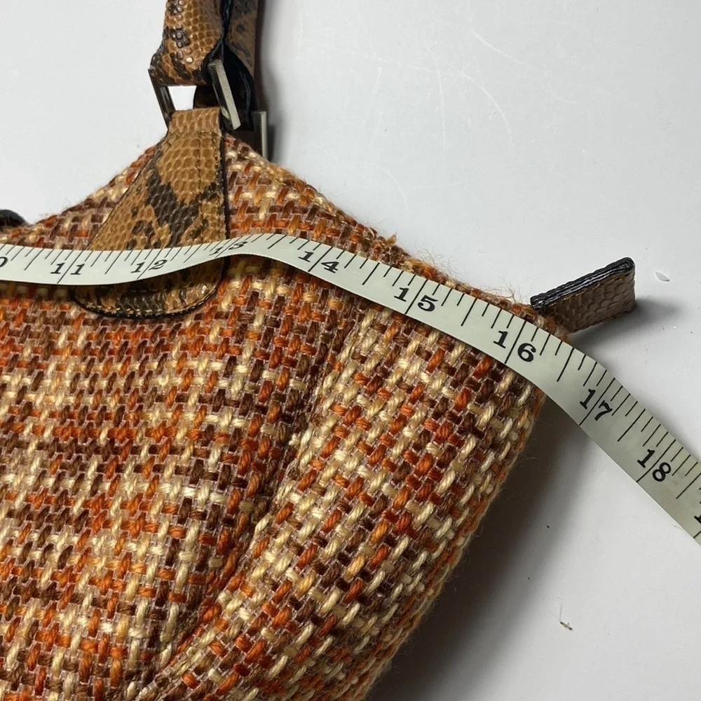 Roman Handbag animal print and plaid